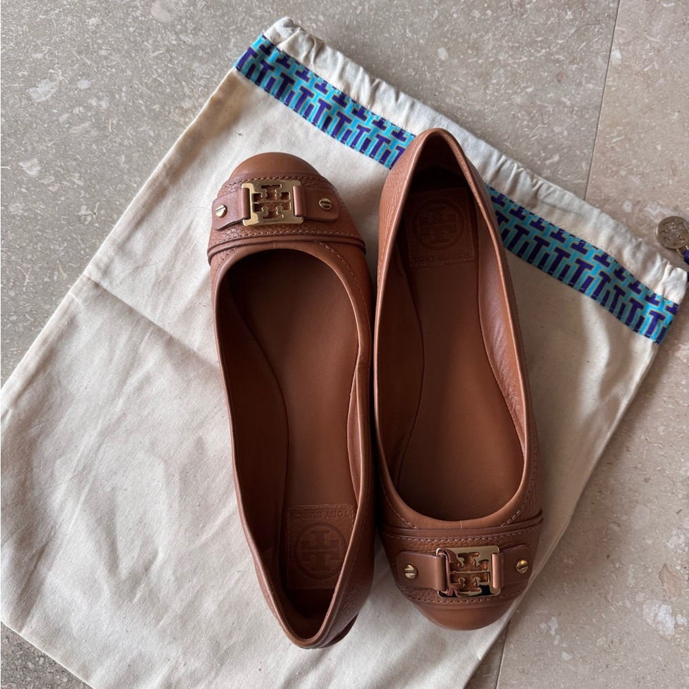Tory Burch Women's Brown Ballet Flats